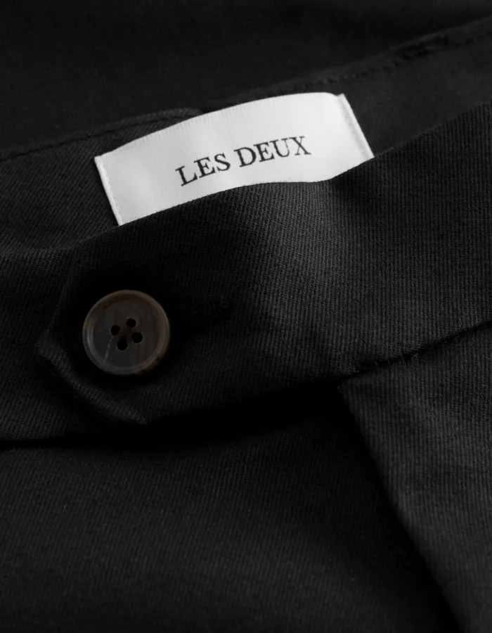 Men Les Deux Pants Como Cotton Suit Pants 8211 BlackBlack