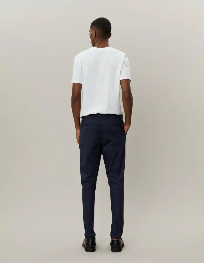 Men Les Deux Pants Como Cotton Suit Pants 8211 Dark Navy