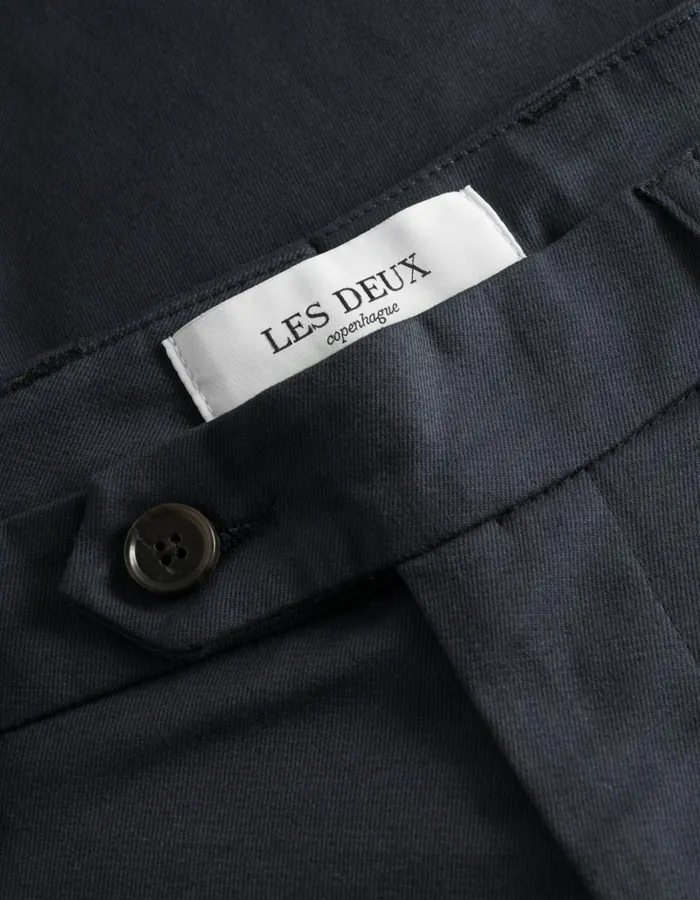 Men Les Deux Pants Como Cotton Suit Pants 8211 Dark Navy