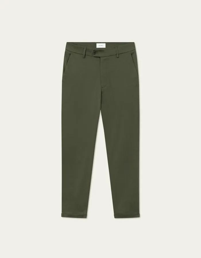 Men Les Deux Pants Como Cotton Suit Pants 8211 Olive Night
