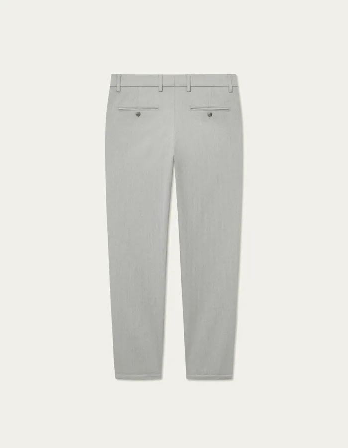 Men Les Deux Pants Como Herringbone Suit Pants 8211 Light Grey Melange
