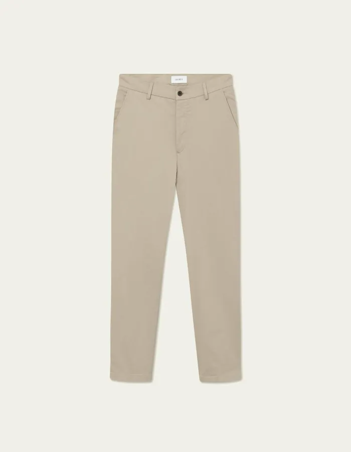 Men Les Deux Pants Como Reg Cotton Suit Pants 8211 Dark Sand