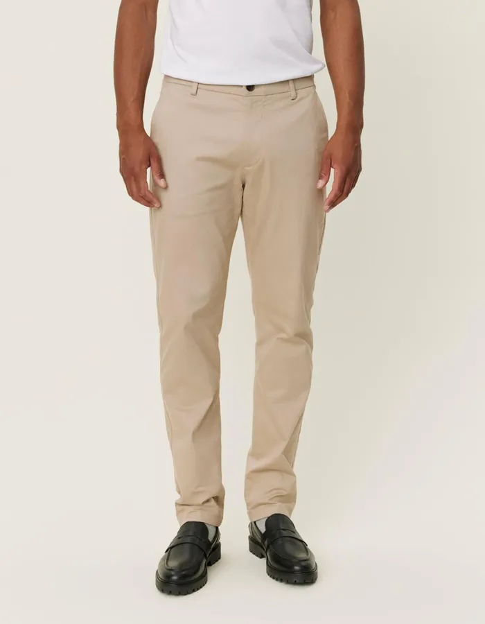 Men Les Deux Pants Como Reg Cotton Suit Pants 8211 Dark Sand