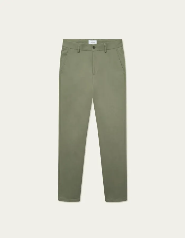 Men Les Deux Pants Como Reg Cotton Suit Pants 8211 Lichen Green