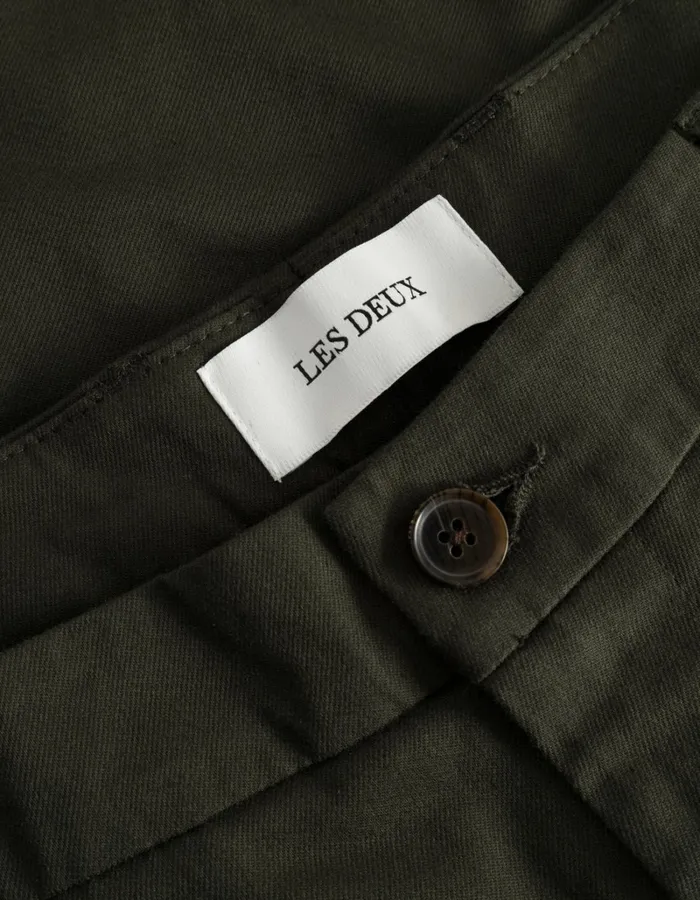 Men Les Deux Pants Como Reg Cotton Suit Pants 8211 Rosin
