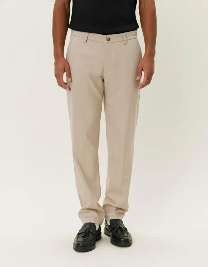 Men Les Deux Pants Como Reg Herringbone Suit Pants 8211 Dark SandLight Sand