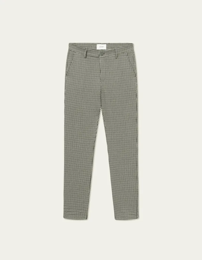 Men Les Deux Pants Como Reg Houndstooth Suit Pants 8211 Light Desert SandBlack