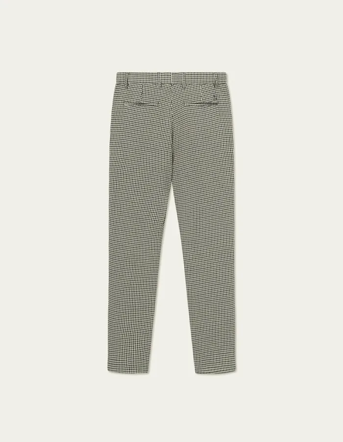 Men Les Deux Pants Como Reg Houndstooth Suit Pants 8211 Light Desert SandBlack