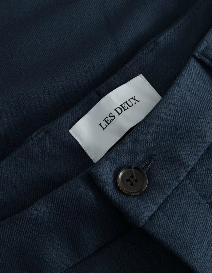 Men Les Deux Pants Como Reg Suit Pants 8211 Seasonal 8211 Dark Indigo