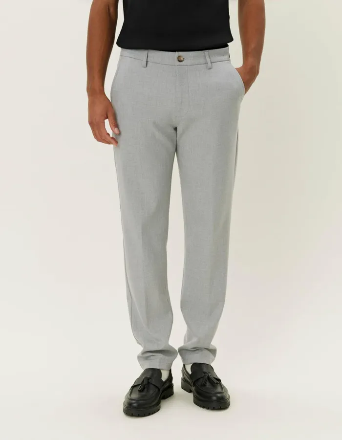 Men Les Deux Pants Como Reg Suit Pants 8211 Seasonal 8211 Light Grey Melange