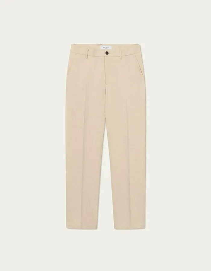 Men Les Deux Pants Como Reg Twill Pants 8211 Light Desert Sand Melange