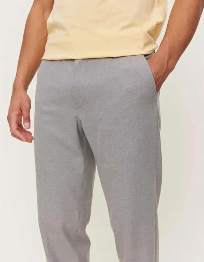 Men Les Deux Pants Como Reg Twill Pants 8211 Light Grey Melange Men Les Deux Pants Como Reg Twill Pants 8211 Light Grey Melange