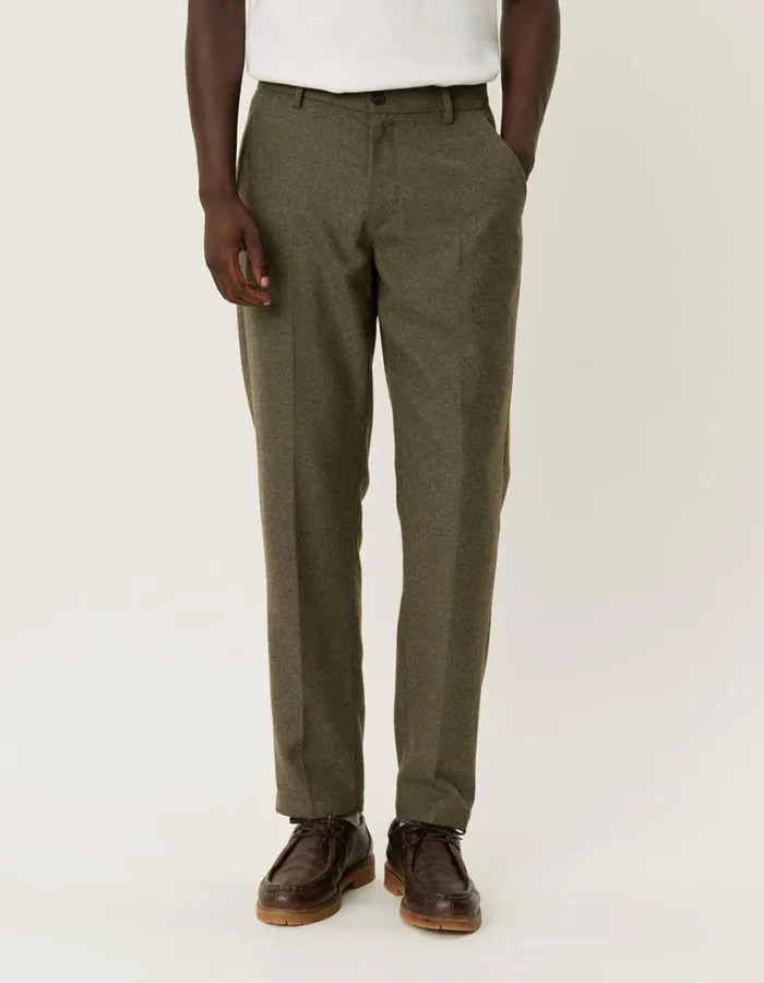 Men Les Deux Pants Como Reg Wool Suit Pants 8211 Bungee Cord Melange