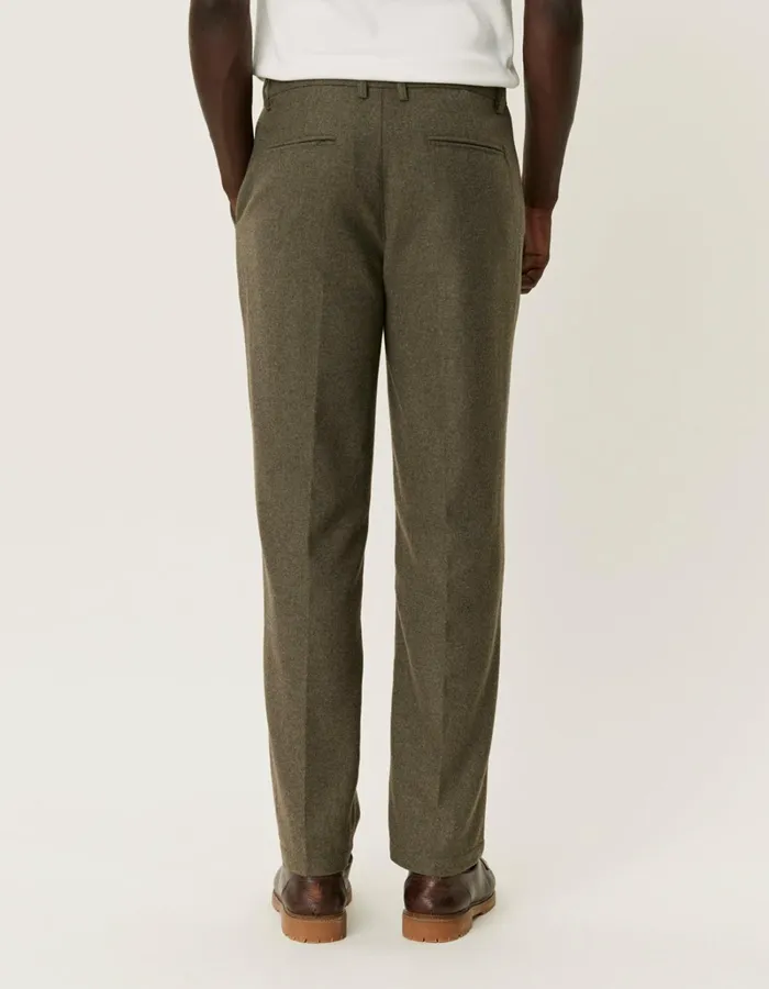 Men Les Deux Pants Como Reg Wool Suit Pants 8211 Bungee Cord Melange