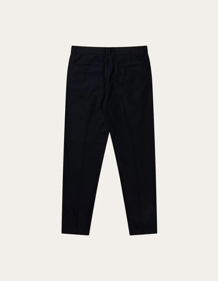 Men Les Deux Pants Como Reg Wool Suit Pants 8211 Dark Navy Melange