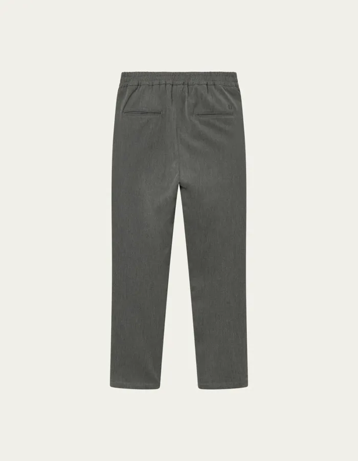 Men Les Deux Pants Como Tapered Drawstring Pants 8211 Grey Melange