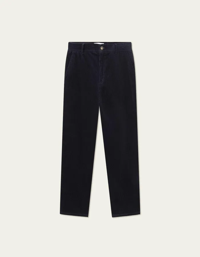 Men Les Deux Pants Kody Heavy Corduroy Pants 8211 Dark Navy