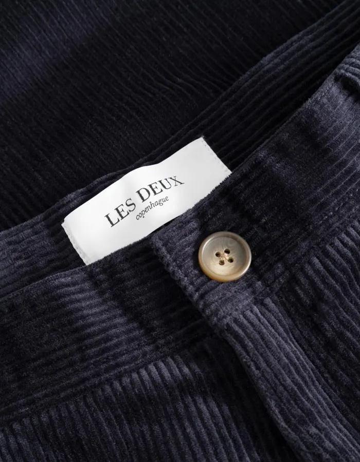 Men Les Deux Pants Kody Heavy Corduroy Pants 8211 Dark Navy