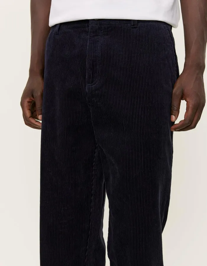 Men Les Deux Pants Kody Heavy Corduroy Pants 8211 Dark Navy