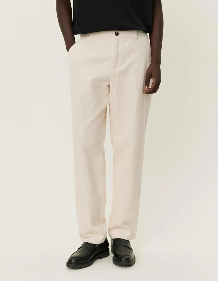 Men Les Deux Pants Kody Heavy Corduroy Pants 8211 Ivory