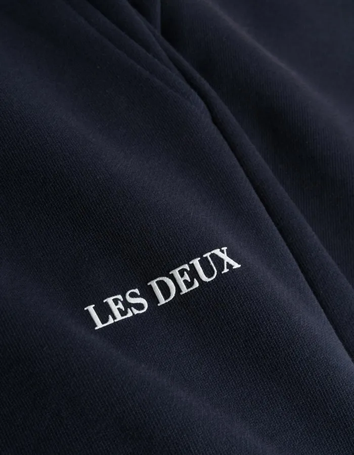 Men Les Deux Pants Lens Sweatpants 8211 Dark NavyWhite