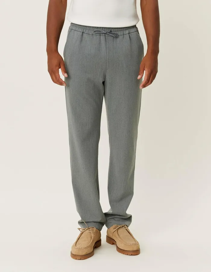 Men Les Deux Pants Patrick Drawstring Pants 8211 Grey Melange