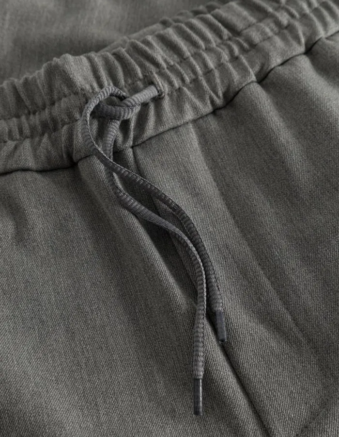 Men Les Deux Pants Patrick Drawstring Pants 8211 Grey Melange