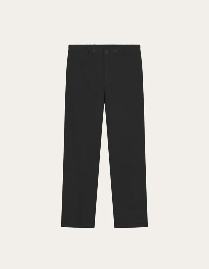 Men Les Deux Pants Pino CottonLinen Pants 8211 BlackBlack