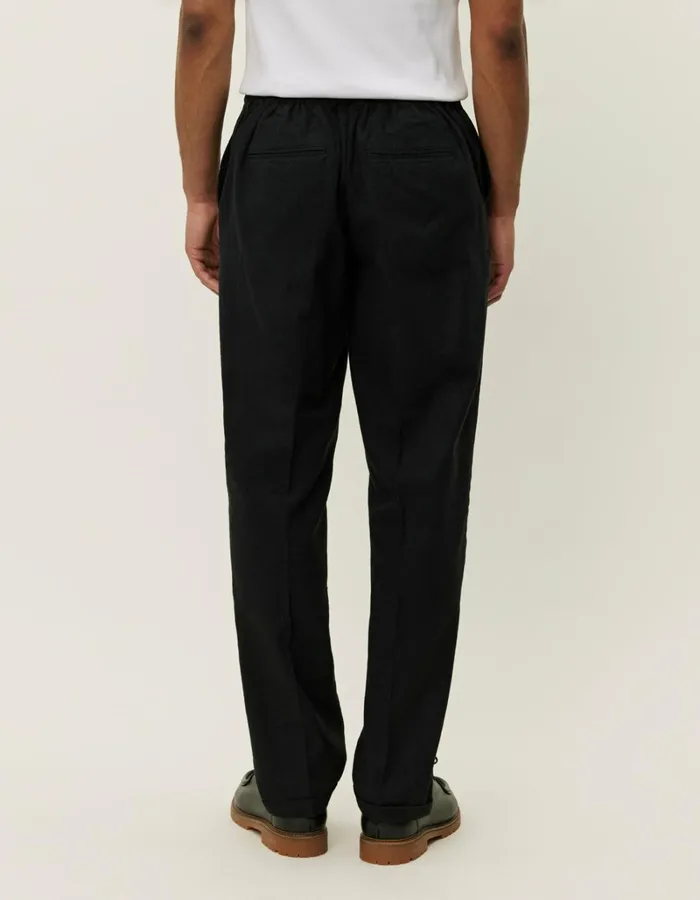 Men Les Deux Pants Pino CottonLinen Pants 8211 BlackBlack