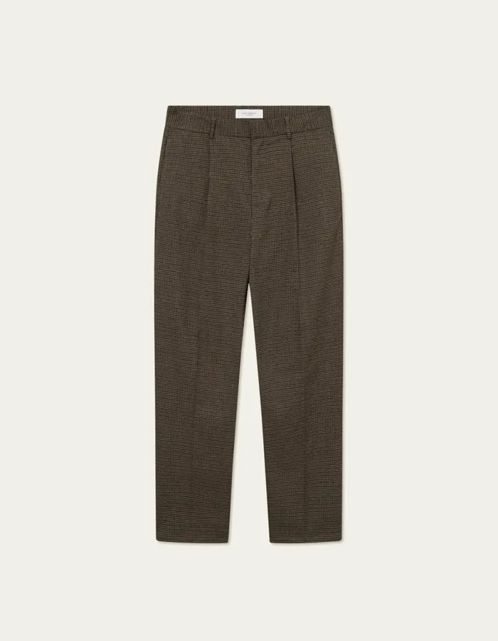 Men Les Deux Pants Reece Check Pleated Suit Pants 20 8211 Warm SandDark Navy Check Men Les Deux Pants Reece Check Pleated Suit Pants 20 8211 Warm SandDark Navy Check