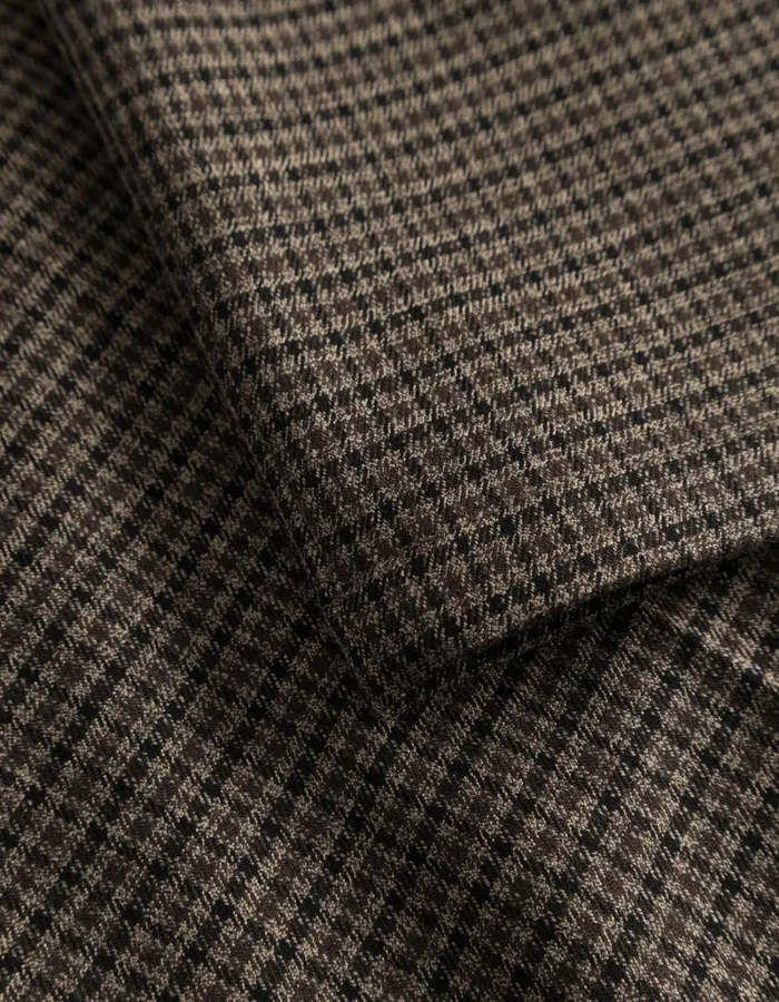 Men Les Deux Pants Reece Check Pleated Suit Pants 20 8211 Warm SandDark Navy Check