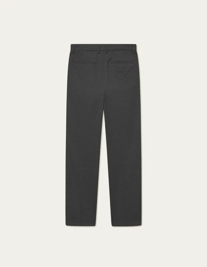 Men Les Deux Pants Reece Pleated Check Suit Pants 8211 BlackRaven