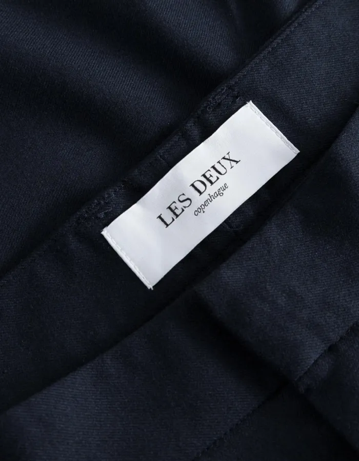 Men Les Deux Pants Reece Pleated Suit Pants 20 8211 Dark Navy