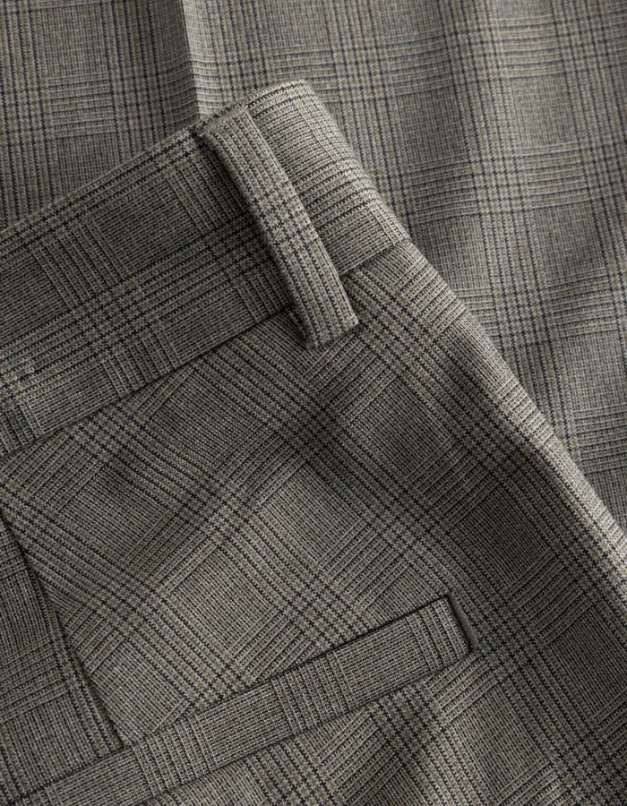 Men Les Deux Pants Reece Pleated Suit Pants 8211 GreyBlack Check Men Les Deux Pants Reece Pleated Suit Pants 8211 GreyBlack Check
