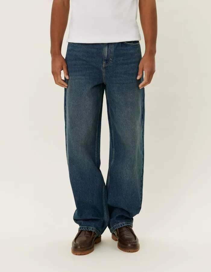 Men Les Deux Pants Roi Denim Pants 8211 Medium Blue Wash