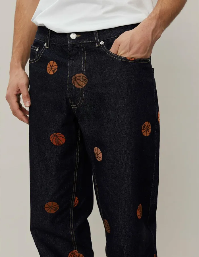 Men Les Deux Pants Ryder AOE Pants 8211 Raw Denim