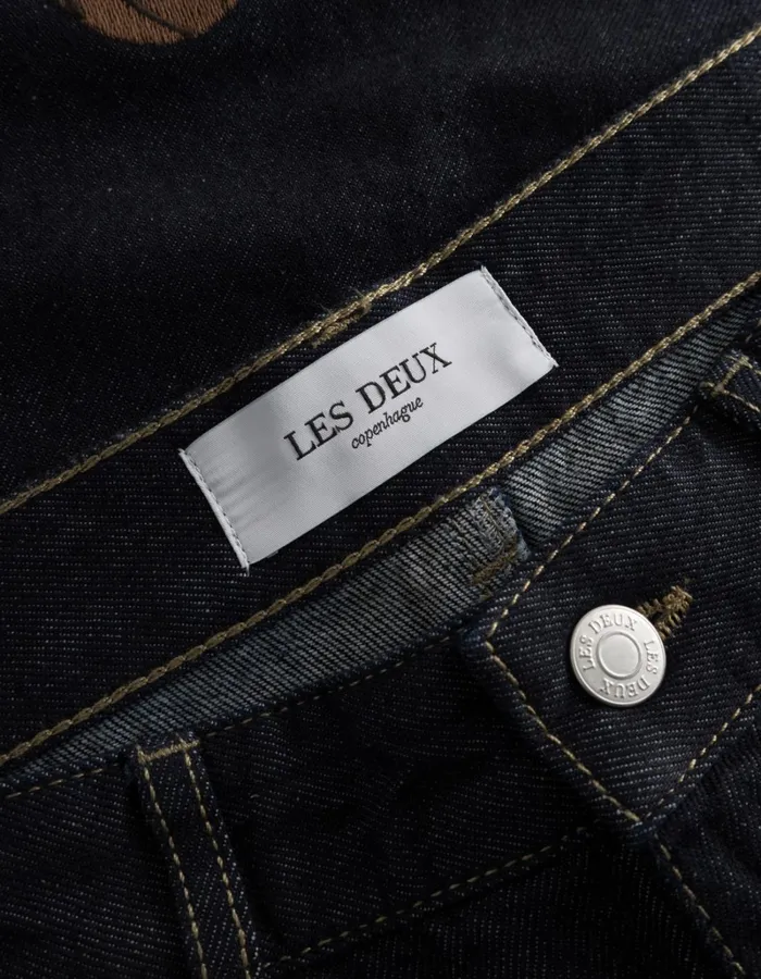 Men Les Deux Pants Ryder AOE Pants 8211 Raw Denim