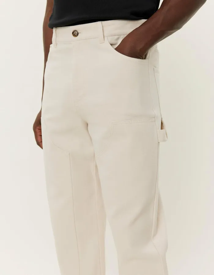 Men Les Deux Pants Ryder Carpenter Pants 8211 Ivory