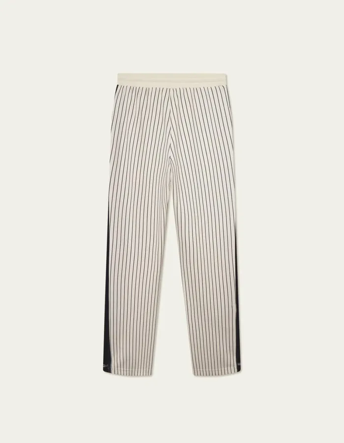 Men Les Deux Pants Yale Pressbutton Track Pants 8211 IvoryBlack
