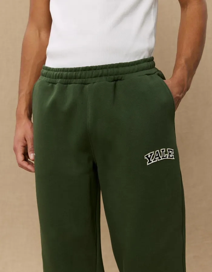 Men Les Deux Pants Yale Sweatpants 8211 Duffel Bag GreenBlack