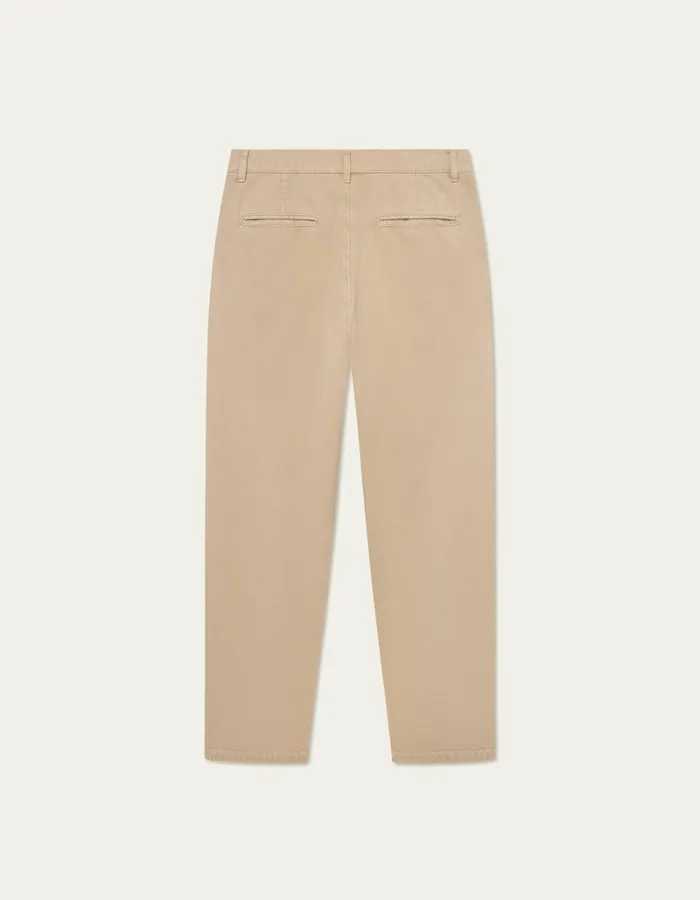 Men Les Deux Pants Yale Wide Pleated Chino Pant 8211 Light Brown Incense