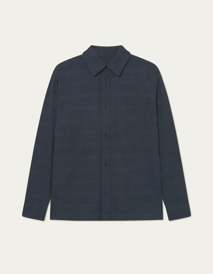 Men Les Deux ShirtsOvershirts Charlie LS Shirt 8211 Dark Navy