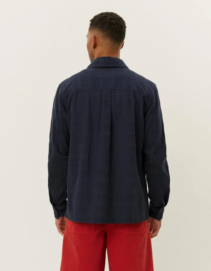 Men Les Deux ShirtsOvershirts Charlie LS Shirt 8211 Dark Navy