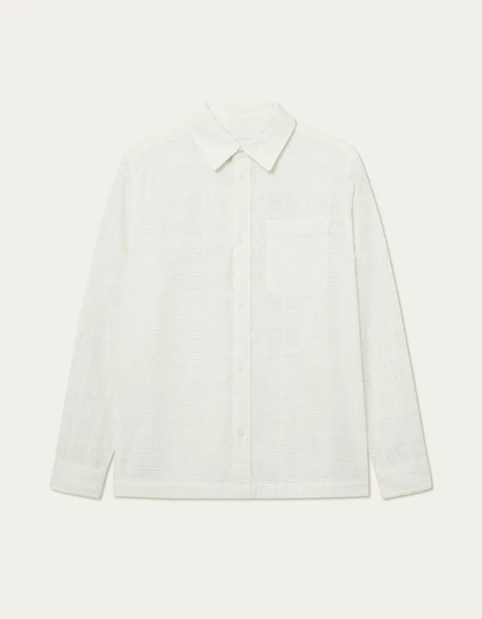Men Les Deux ShirtsOvershirts Charlie LS Shirt 8211 Light Ivory