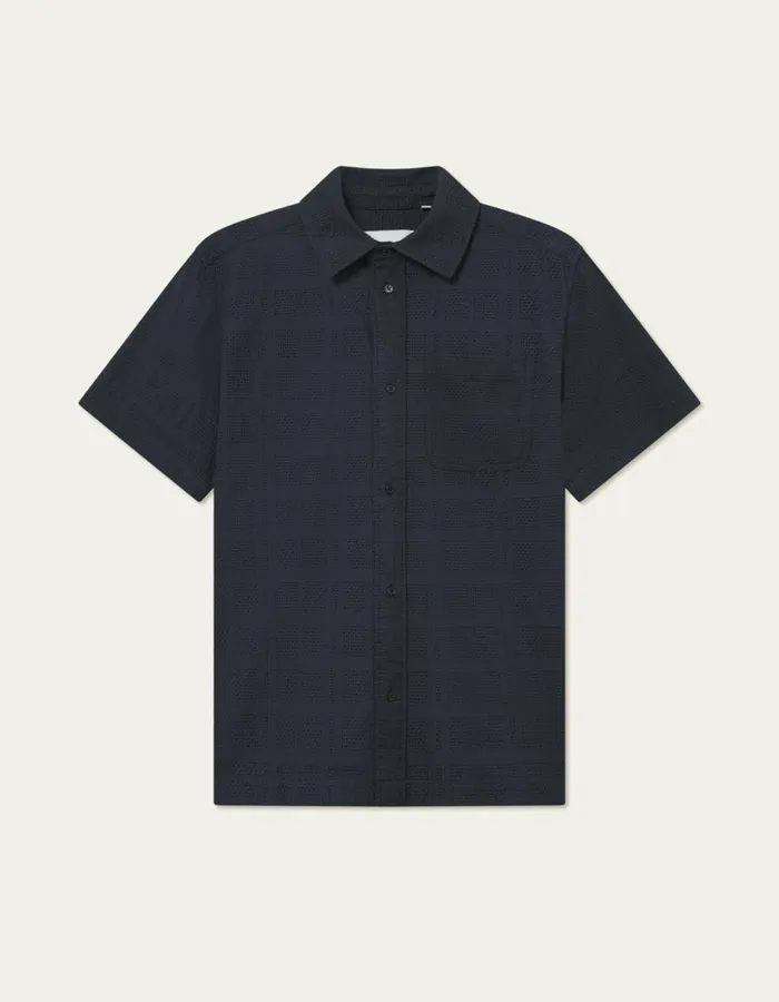 Men Les Deux ShirtsOvershirts Charlie SS Shirt 8211 Dark Navy