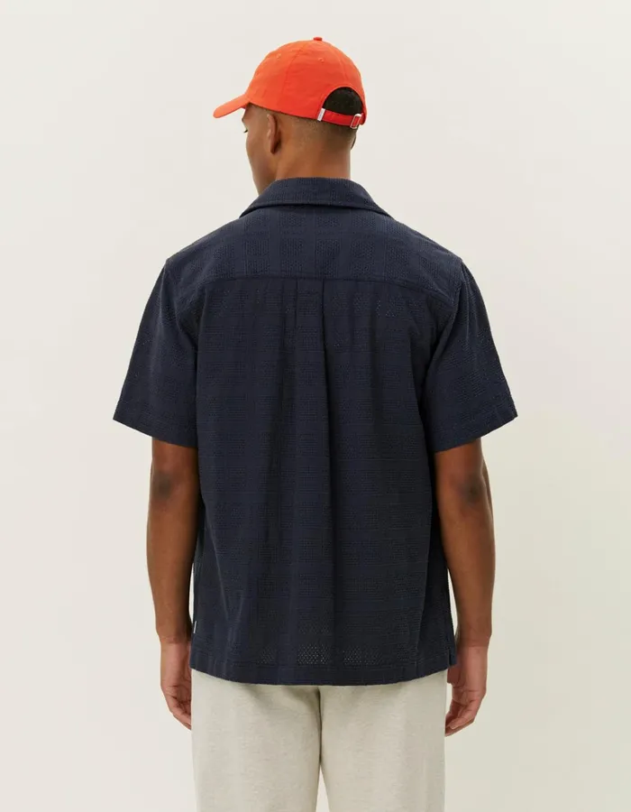 Men Les Deux ShirtsOvershirts Charlie SS Shirt 8211 Dark Navy