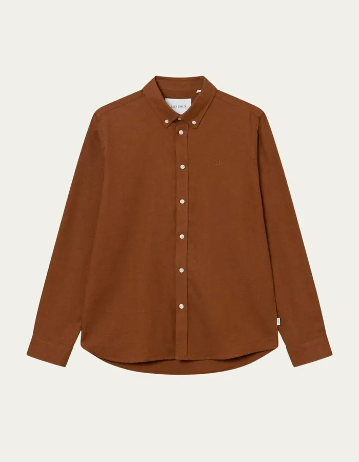 Men Les Deux ShirtsOvershirts Desert Reg Shirt 8211 Arabian Spice Melange