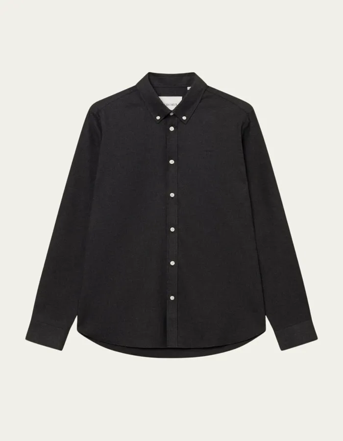 Men Les Deux ShirtsOvershirts Desert Reg Shirt 8211 Charcoal Melange