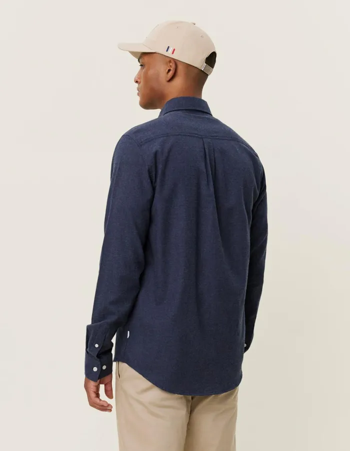Men Les Deux ShirtsOvershirts Desert Reg Shirt 8211 Dark Navy Melange