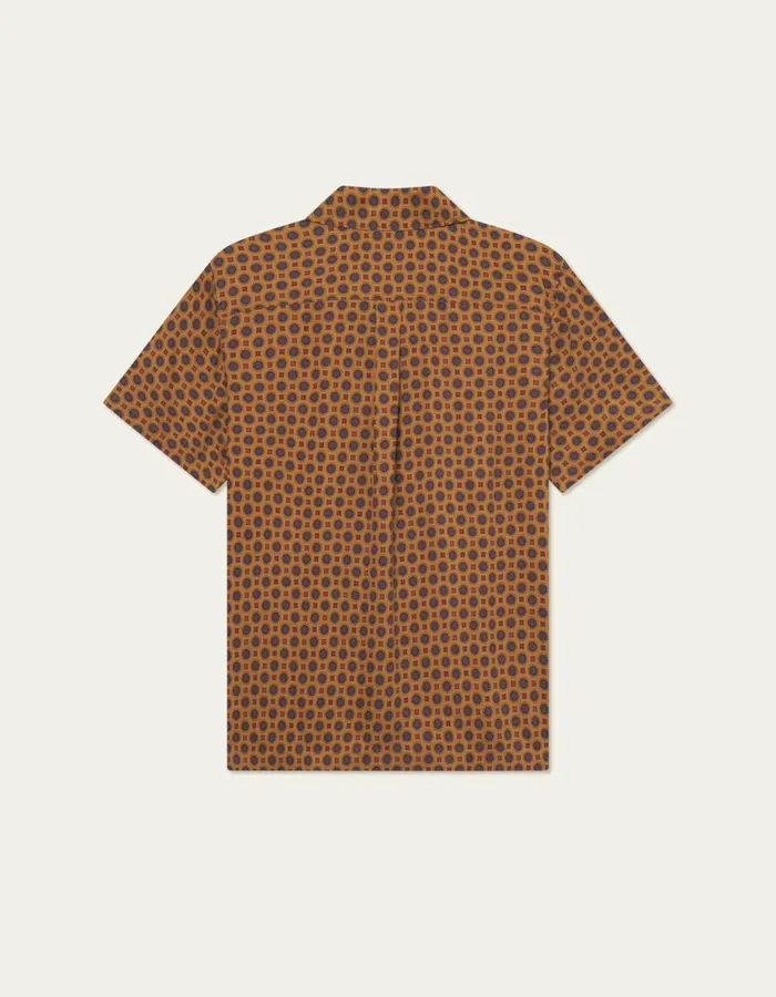 Men Les Deux ShirtsOvershirts Foulard AOP SS Shirt 8211 Thai Curry